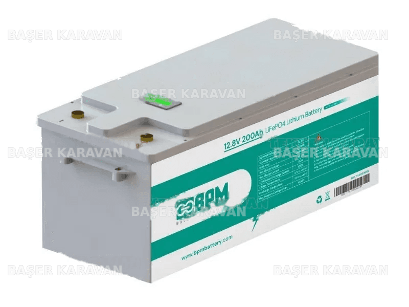 BPM 12,8V 200Ah LiFePO4 Lityum Batarya