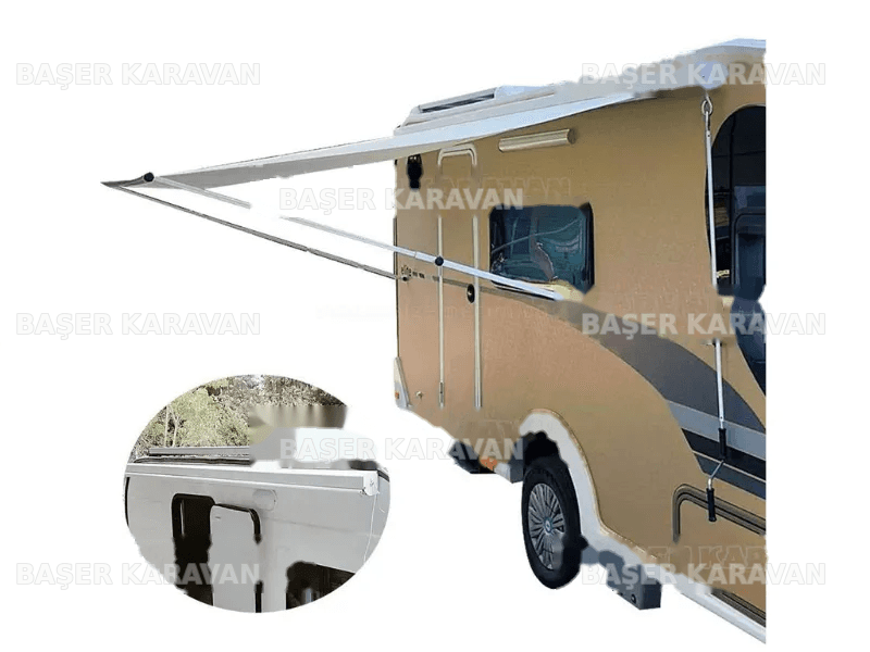 3.5 Metre Kasetli Karavan Tentesi (Açılım: 2.5 Metre)