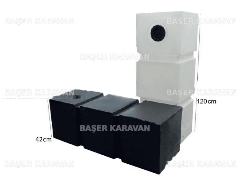 Karavan Su Deposu 200 Litre 120x42x42cm