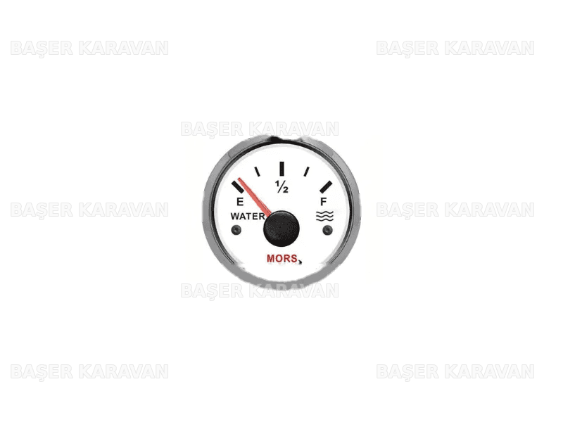 Dijital Temiz Su Seviye Göstergesi 12v/24v 0-190 Ohm - Beyaz