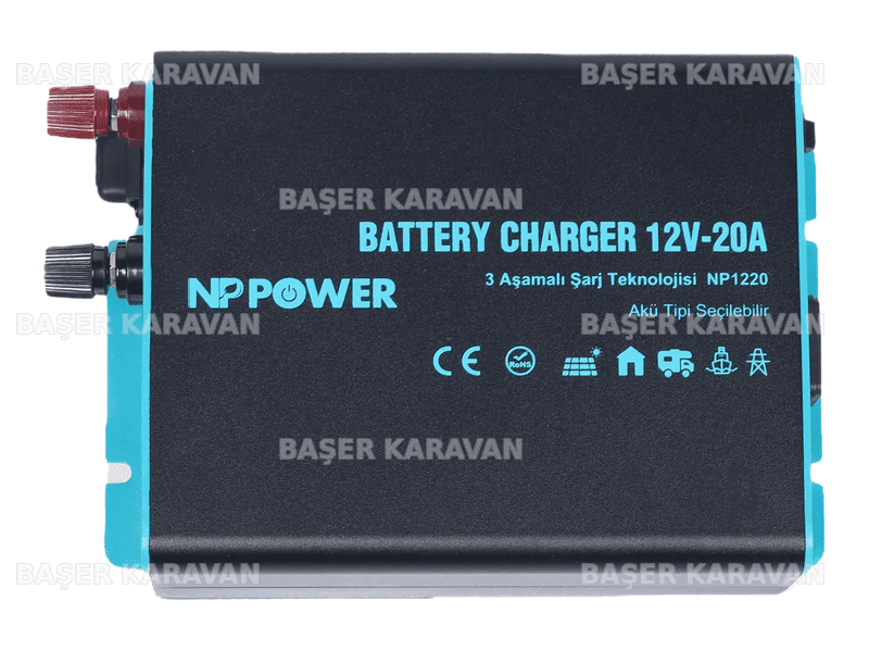Elektrozirve NP Power 20A AC-DC Redresör Akü Şarj Cihazı 12V
