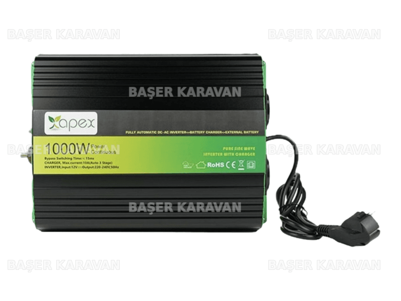 Elektrozirve NPS 1000-12 Apex 1000W 12V Şarjlı Tam Sinüs İnvertör
